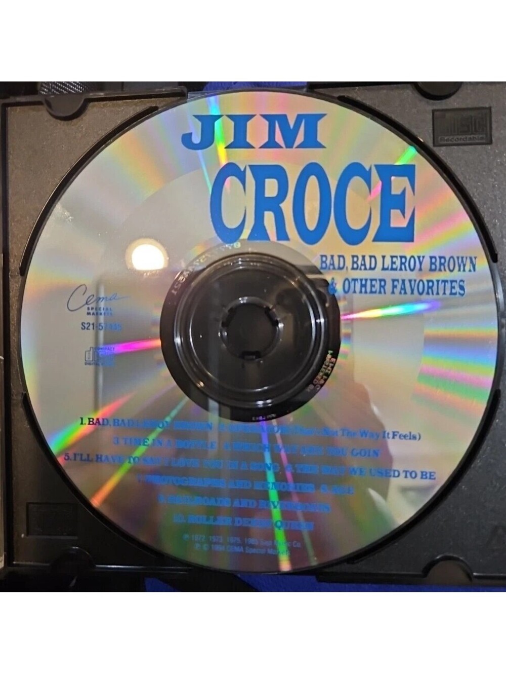 Jim Croce: Bad Bad Leroy Brown & Other Favorites (CD) Disc Only